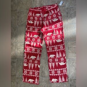 Old Navy Red and White Winter Theme Pajama Pants- NWT
